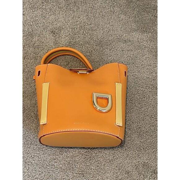 Danse Lente‎ Josh Leather Two Toned Convertible Bucket Bag with Shoulder Strap - Picture 11 of 16